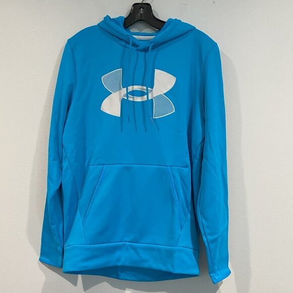 Under Armor Bright Light Blue Hoodie - Size Small - Picture 1 of 6